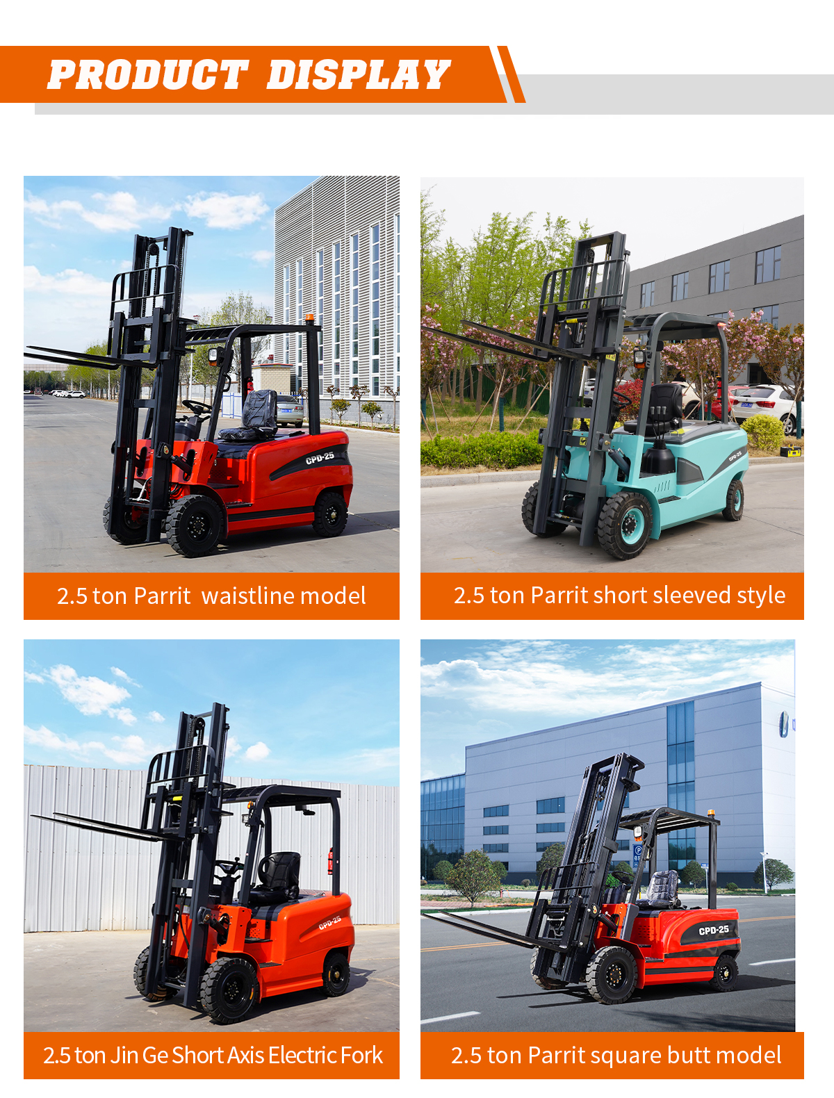 2.5 Ton Electric Forklift for sale