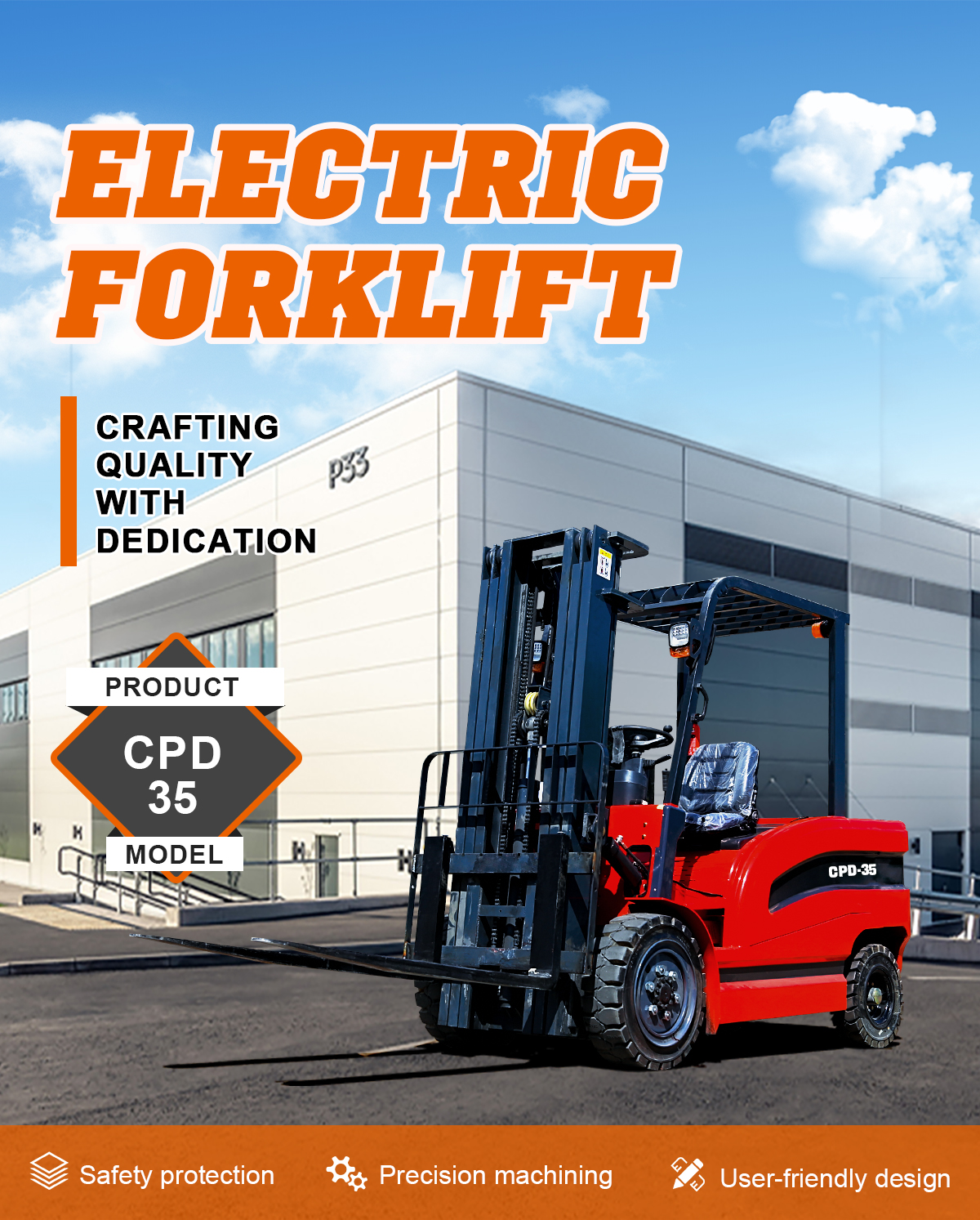3.5 Ton Electric Forklift for sale 3.5 Ton Electric Forklift for sale