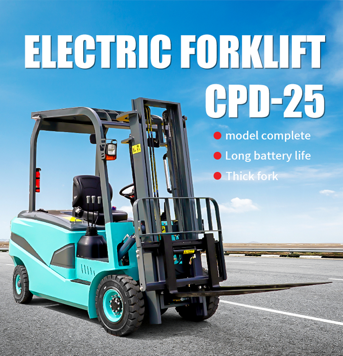 2.5 Ton small Electric Forklift for sale